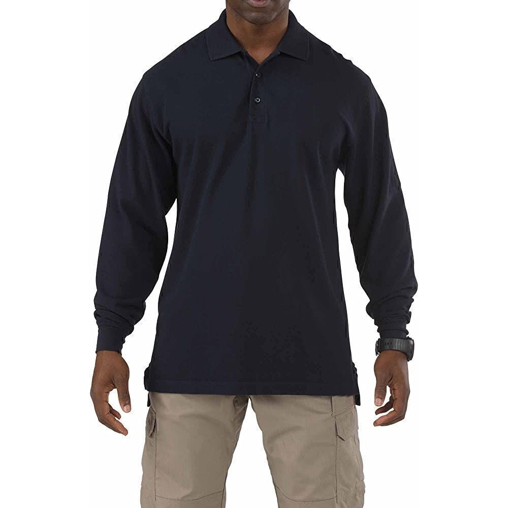 5.11 Tactical Series Long Sleeve Professional Polo Black Sz XL